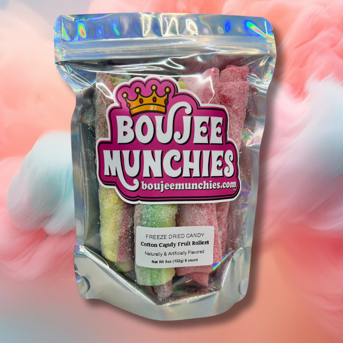 Boujee Munchies Cotton Candy Rollers
