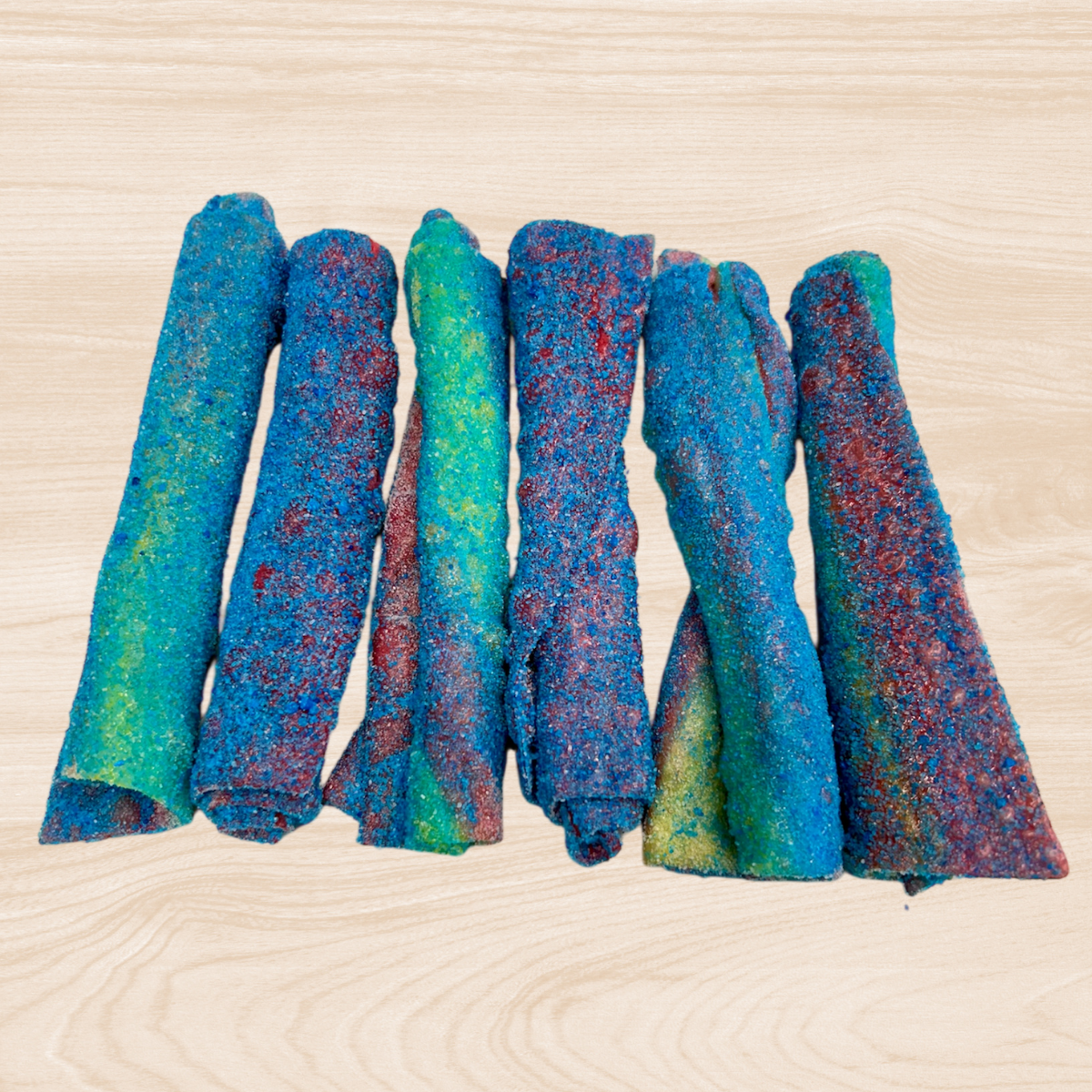 Boujee Munchies Blue Raspberry Fruit Rollers Freeze Dried Candy - US Made Snack bag Sweet satisfying
