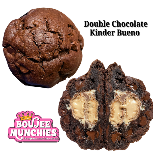 Boujeelicious Double Chocolate Kinder Bueno Jumbo Cookie